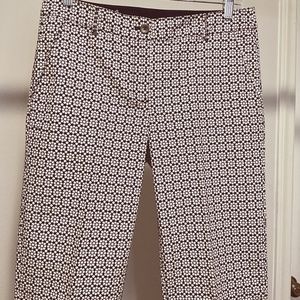 Talbots weekend Chino Cute black white summer straight leg Cargo pant